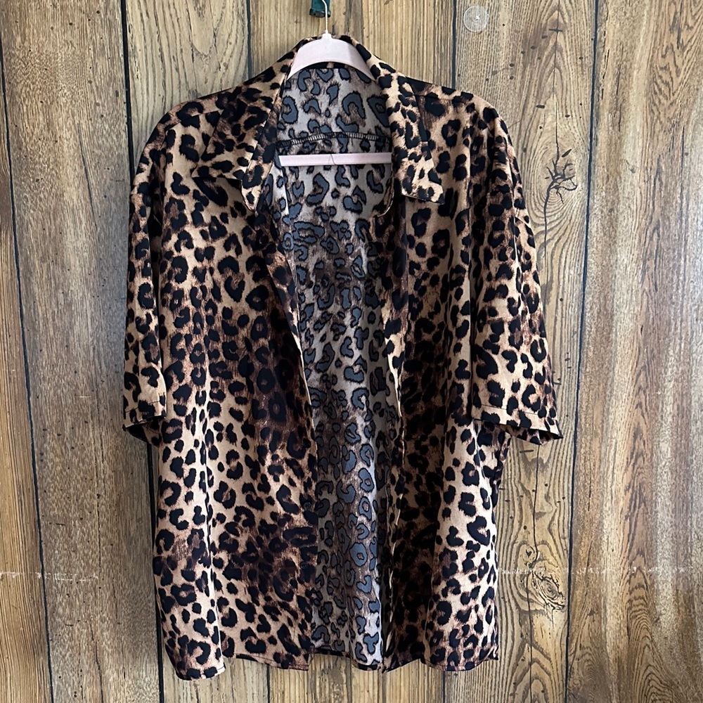 Aelfric Eden Animal Print Button Up